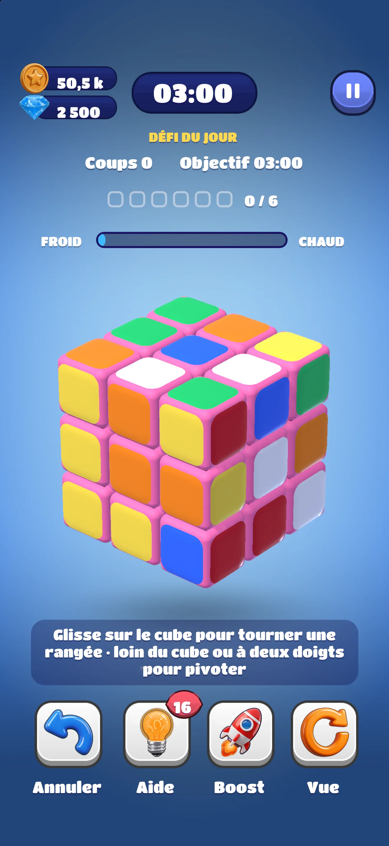 Défi du jour : trois minutes pour résoudre le cube