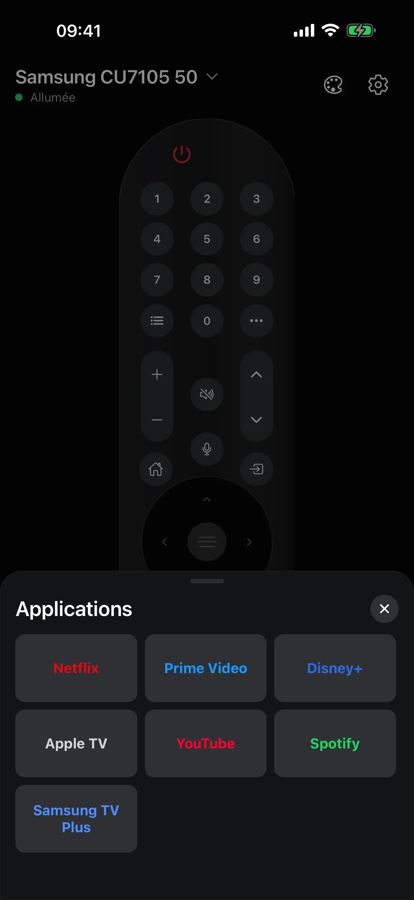 Les applications installées sur la télé, à ouvrir d’un geste