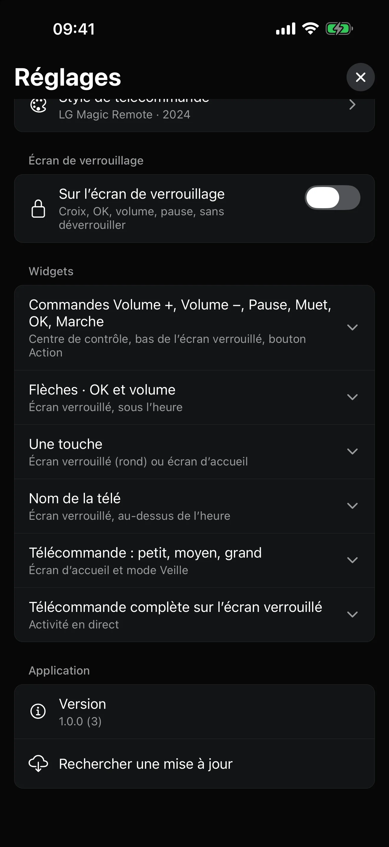 Widgets : Centre de contrôle, écran verrouillé, écran d’accueil
