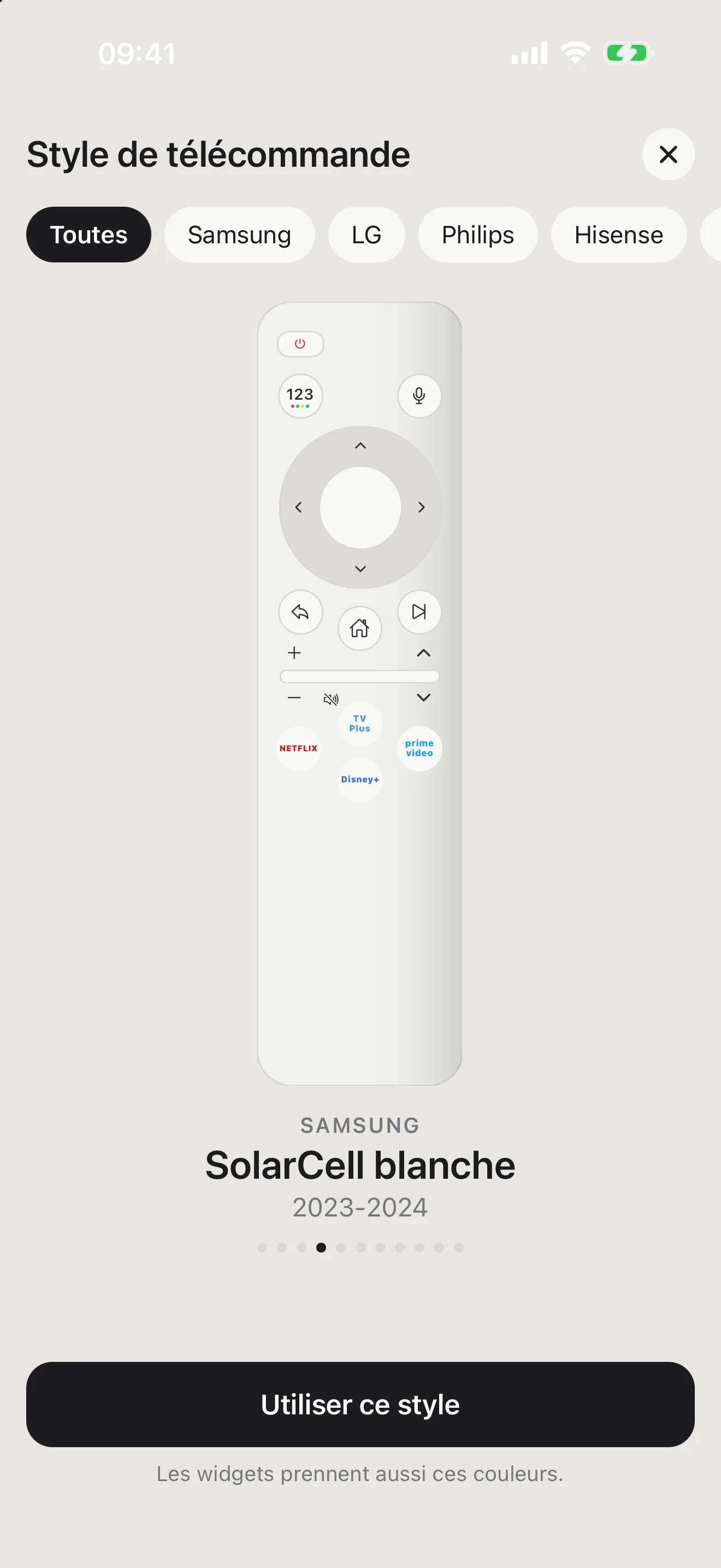 Samsung SolarCell blanche